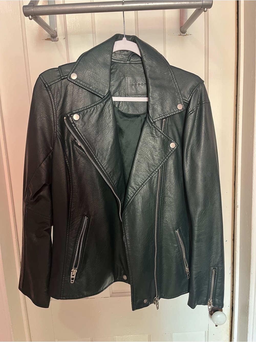 Womens Dark Green Leather Jacket